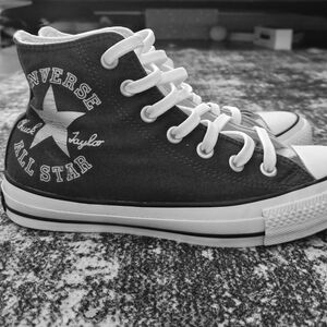 Chuck Taylor Converse All Star High-Top Sneakers-Black and Gray- LIMITED EDITION